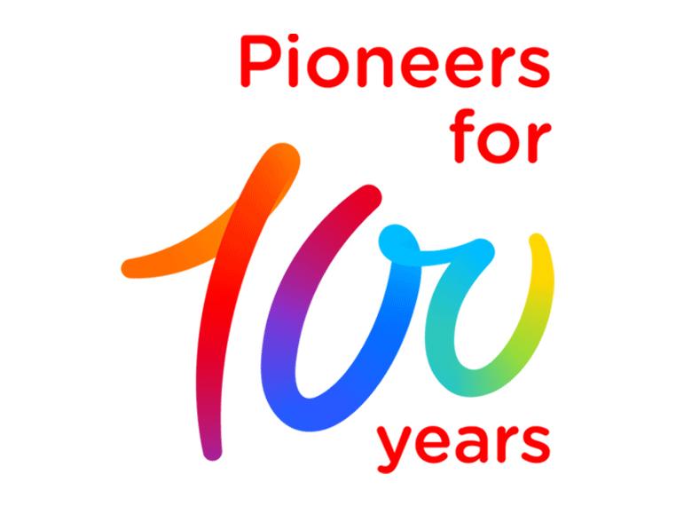 TotalEnergies Pioneers for 100 years logo